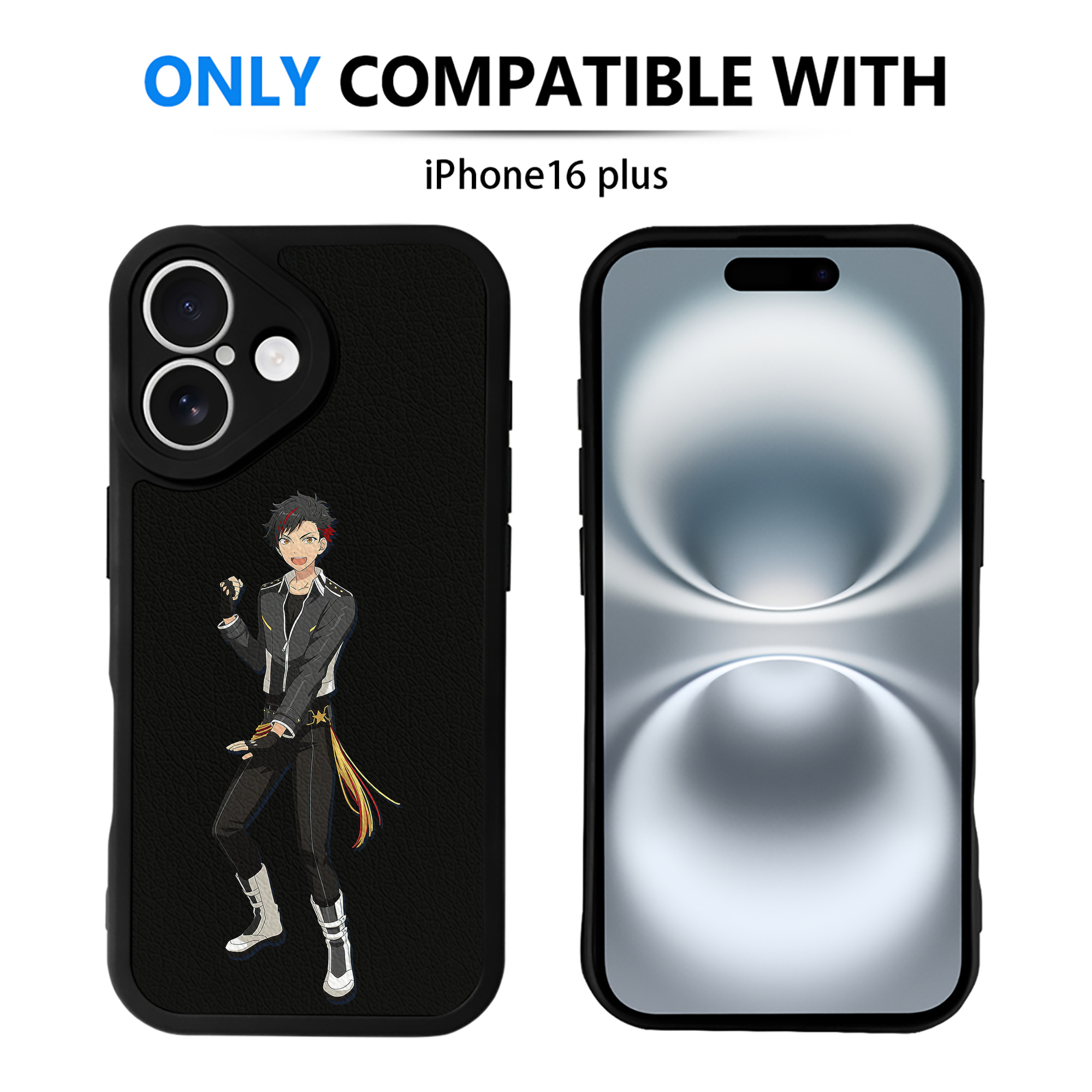 （画像用） あんさんぶるスターズ! Ensemble Stars 【iPhone 16シリーズ対応】シリコンスマホケース（レザー調） 材質：シリコン